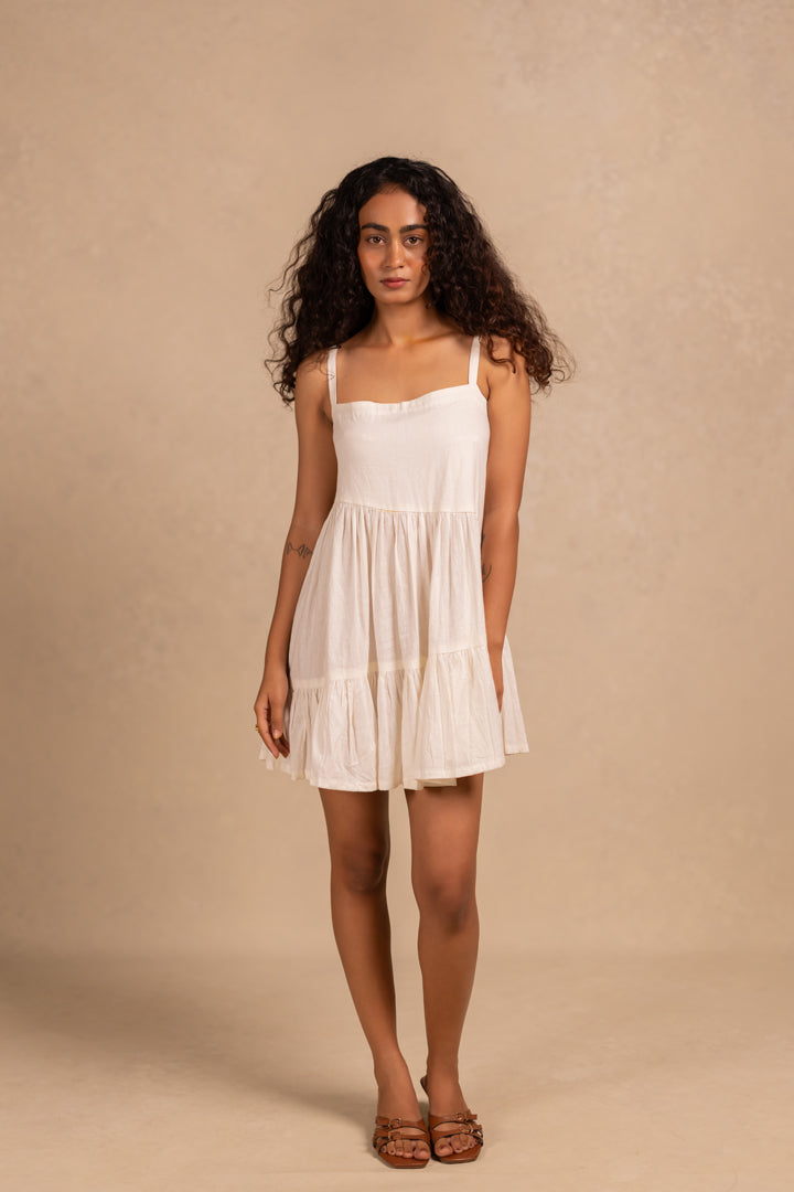debby tiered dress - sunshine yellow