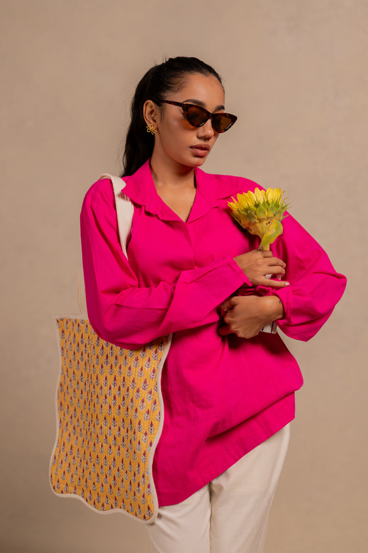 the tote bag - yellow blooms