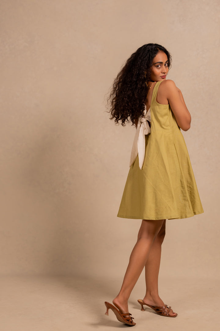 hailey dress - matcha green