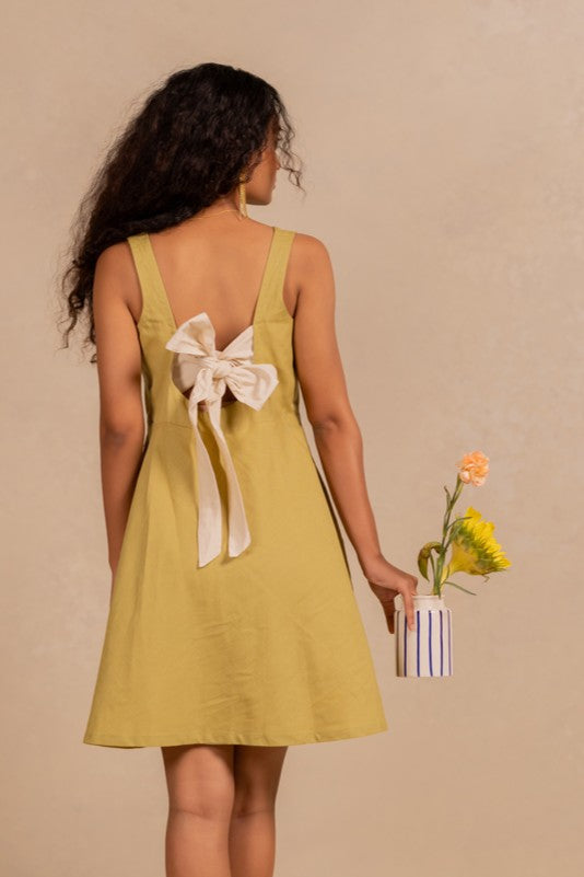 hailey dress - matcha green