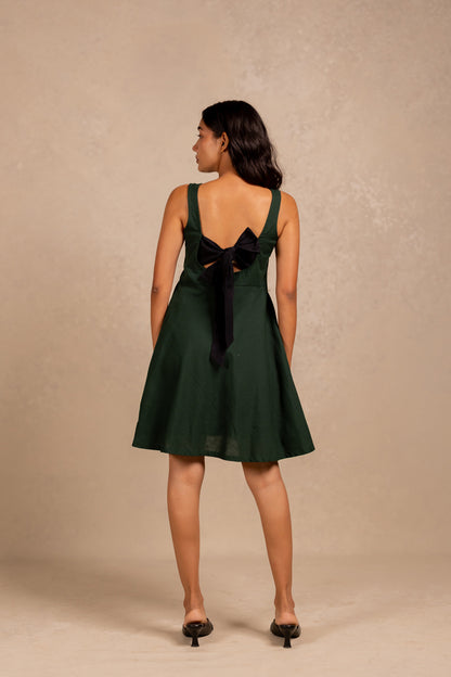 hailey dress - deep green