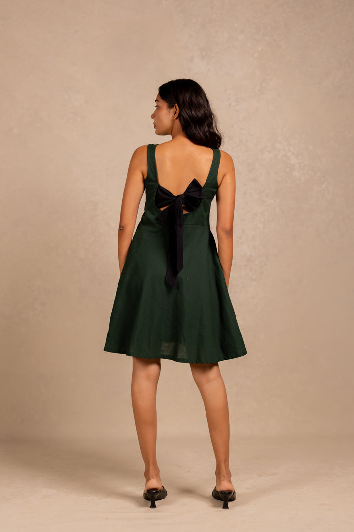 hailey dress - deep green