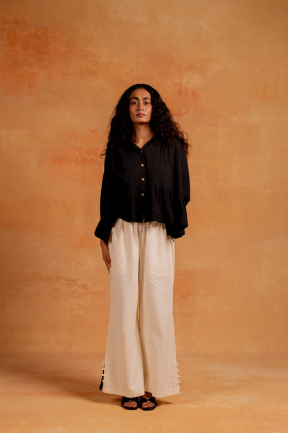 senza gathered top