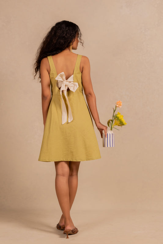 hailey dress - matcha green