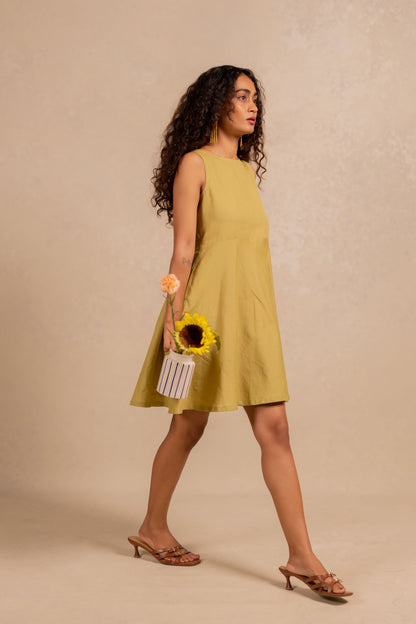 hailey dress - matcha green