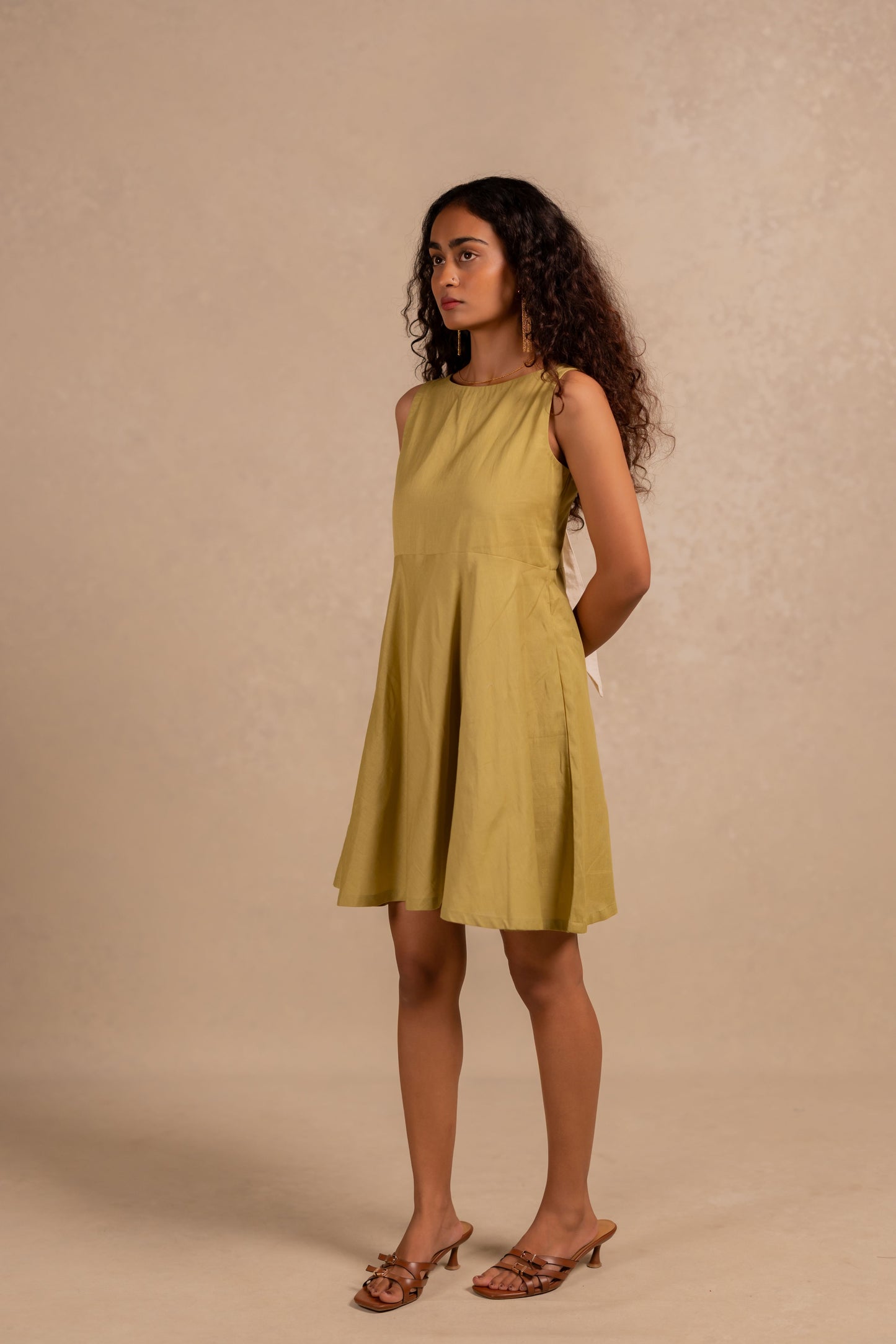 hailey dress - matcha green